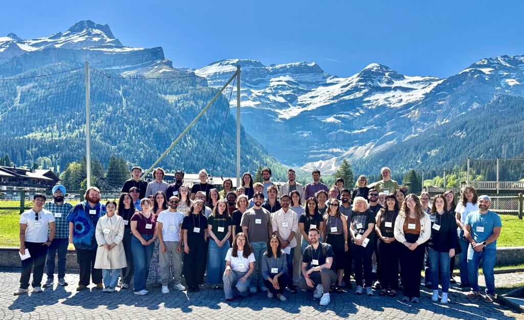 Group photo of participants at the GRS on Salt Water Stress in plants meeting at Les Diablerets, Switzerland.